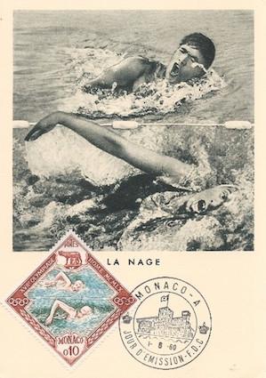 1960 monaco la nage
