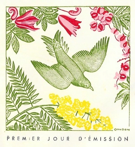 1961 gabon oiseau melichneutes